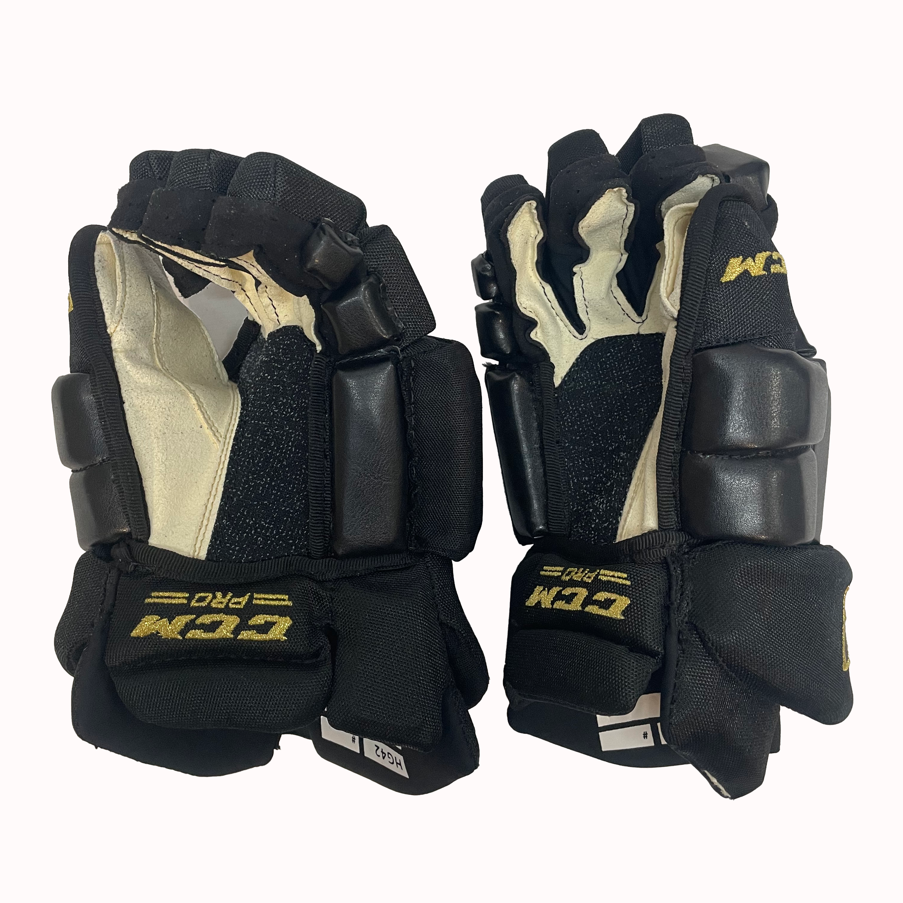 CCM HG42PP - WHL Pro Stock Hockey Glove (Black/Gold)